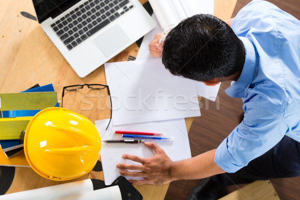 Architect working at home Stock photo © Kzenon