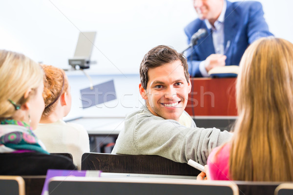 College professor giving lecture for students Stock photo © Kzenon