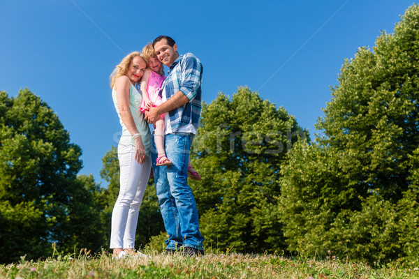 Fericit de familie alte mamă tată Imagine de stoc © Kzenon