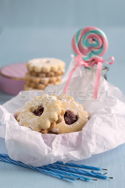 shortbread cookies and birthday party Stock photo © laciatek