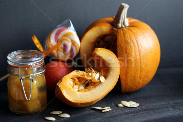 Citrouille nature verre jardin beauté orange [[stock_photo]] © laciatek