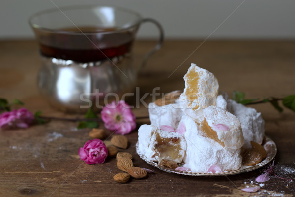 トルコ語 お菓子 背景 キャンディ 茶 白 ストックフォト © laciatek