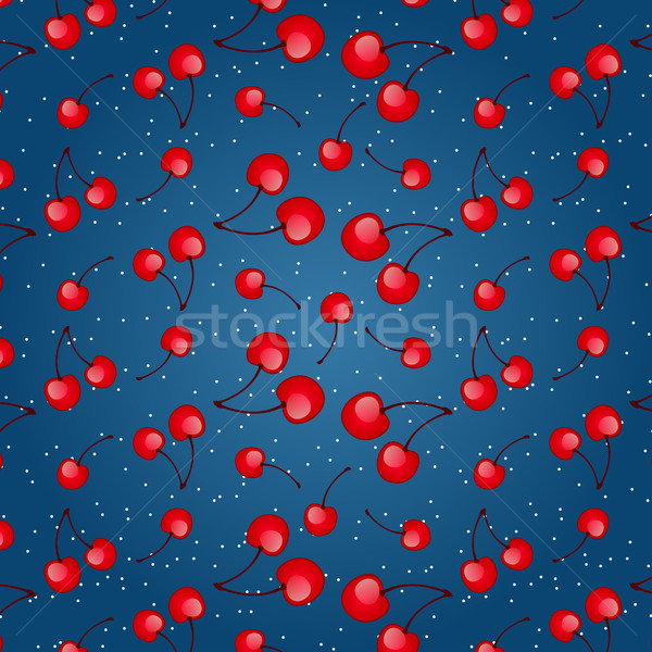 Sample colorful card or wrapping paper. The texture of the ripe cherry. Bright winter background for Stock photo © Lady-Luck