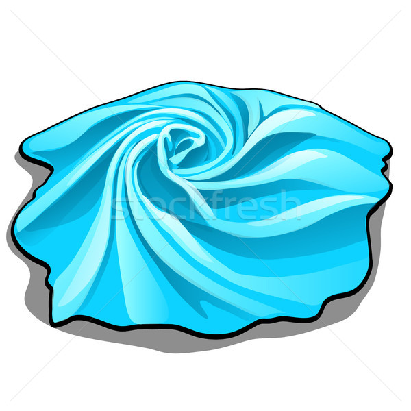 Papírzsebkendő minta kék szín izolált fehér Stock fotó © Lady-Luck