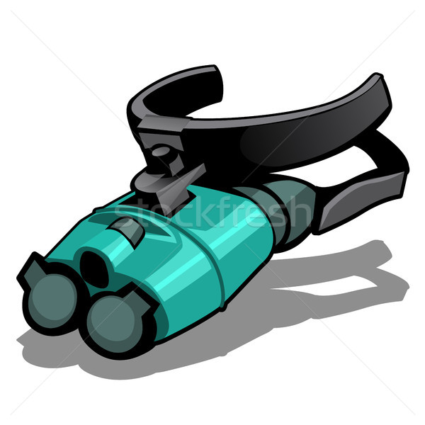 Stock photo: Night vision goggles isolated on a white background. Vector illustration.