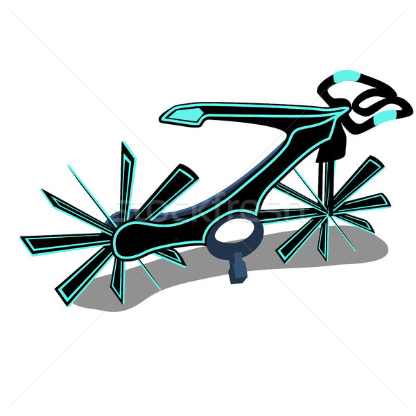 The bike is a new generation isolated on a white background. Cartoon vector close-up illustration. Stock photo © Lady-Luck