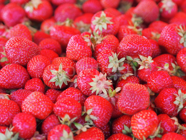 Foto stock: Morangos · frutas · morango · fresco · baga