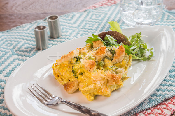 [[stock_photo]]: Poulet · divine · brocoli · étriller · alimentaire · plaque