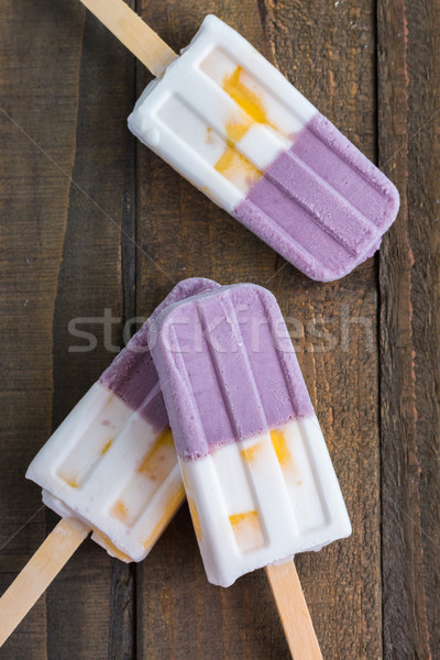 商业照片: 晕·冰· 新鲜 · 紫色 · 芒果