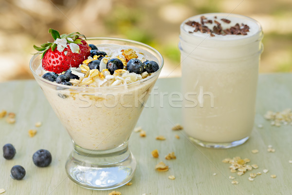 Oatmeal and Chia Pudding Stock photo © LAMeeks
