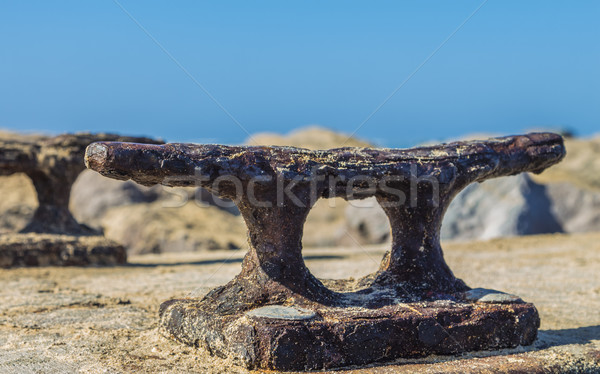 Rusty Boat Dock Cleat Stock photo © LAMeeks