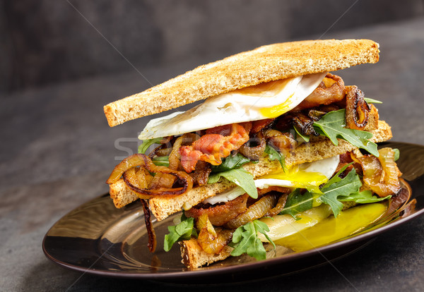 Bacon and Egg Sanwich Stock photo © LAMeeks