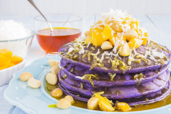 Hawaiian taro pancakes Stock photo © LAMeeks