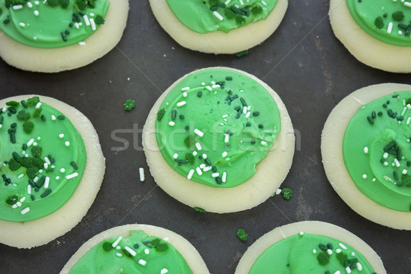 Verde shamrock zucchero cookies dolce dolci Foto d'archivio © LAMeeks