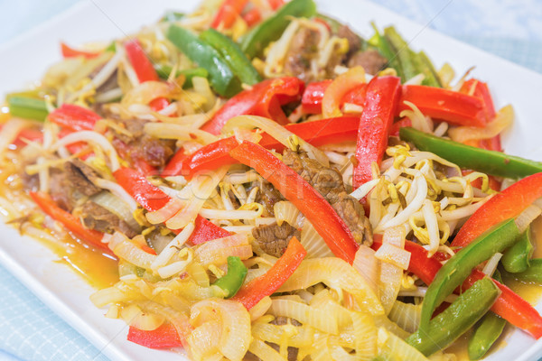 Vegetable Beef Stirfry Stock photo © LAMeeks