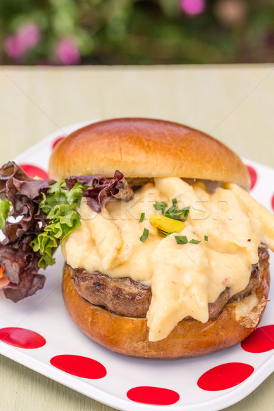 Mac formaggio burger alla griglia Turchia maccheroni Foto d'archivio © LAMeeks