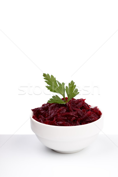 Frischen Rote Bete Salat weiß Essen Gesundheit Stock foto © Lana_M