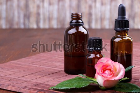 [[stock_photo]]: Rose · bouteilles · brun · eau