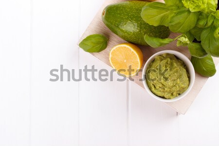 avocado Guacamole sauce Stock photo © Lana_M