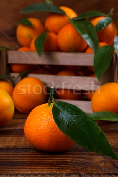 Mandarins or tangerines close up Stock photo © Lana_M