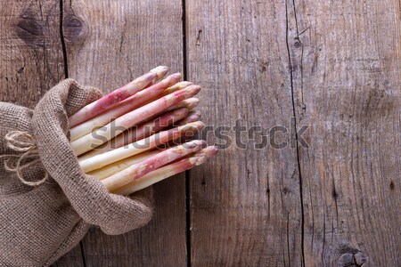 Bunch of white asparagus Stock photo © Lana_M
