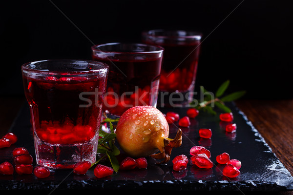 Delicious pomegranate cocktail Stock photo © Lana_M