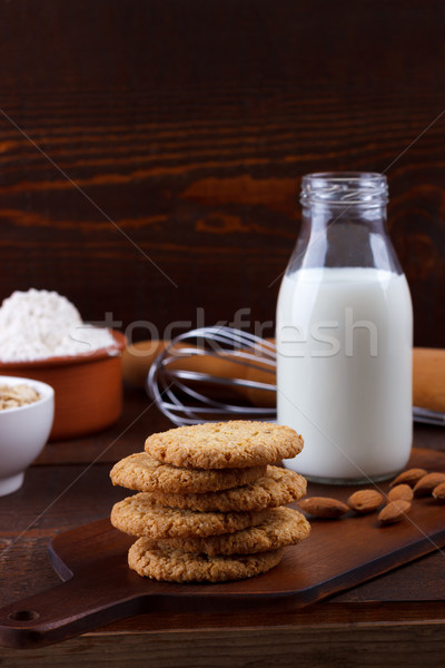 Healthy oat cookies Stock photo © Lana_M