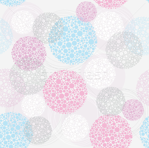 Abstract cute seamless polka dot circle background pattern. Stock photo © lapesnape