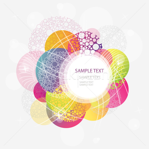 Absztrakt színes kör 10 eps textúra Stock fotó © lapesnape