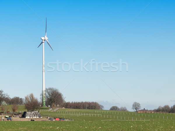 пейзаж ветровой турбины Германия небе технологий Сток-фото © ldambies