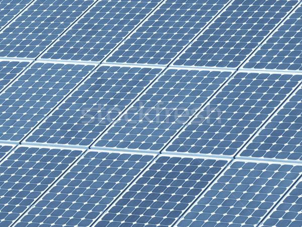 Imagine de stoc: Fotovoltaice · panou · detaliu · mare · fundal · industrie