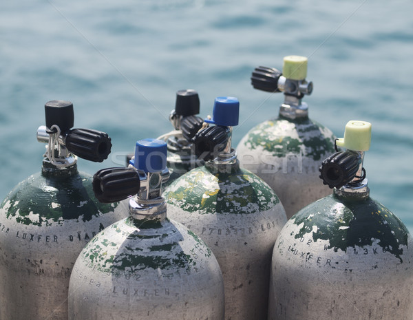 Diving bottles Stock photo © ldambies