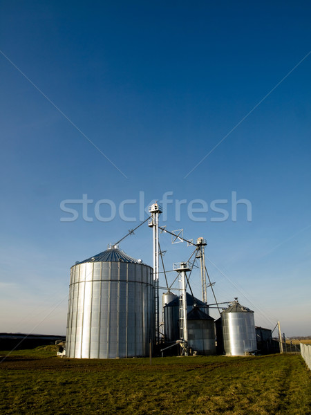 Modern silos Stock photo © ldambies