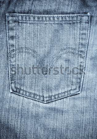 Powrót kieszeni niebieski denim Zdjęcia stock © ldambies