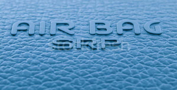 Airbag etichetta macro segno cruscotto sicurezza Foto d'archivio © ldambies