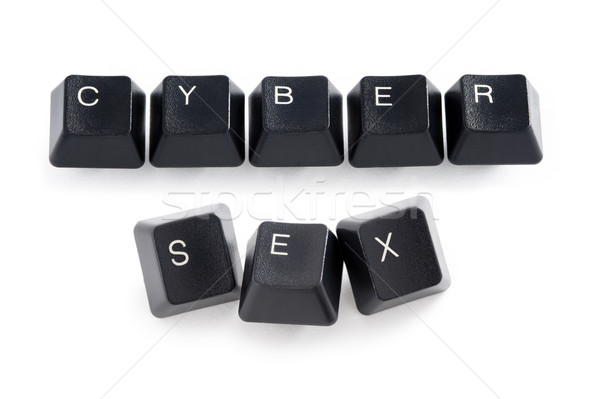 Sexo computador teclas ortografia palavras internet Foto stock © leeavison
