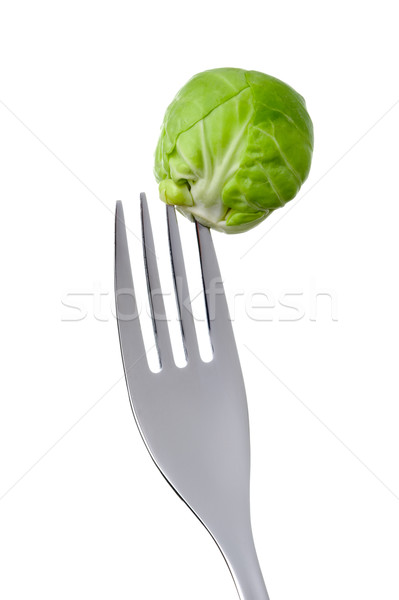 brussel sprout on a fork Stock photo © leeavison