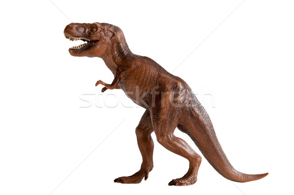 динозавр пластиковых игрушку изолированный белый Сток-фото © leeavison