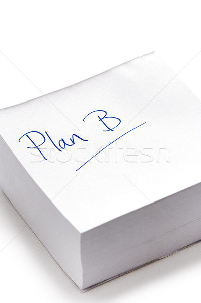 Plan b yazılı mürekkep bunun sonrası notlar Stok fotoğraf © leeavison