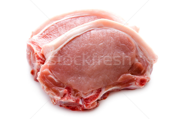 two pork chops isolated Stock photo © leeavison