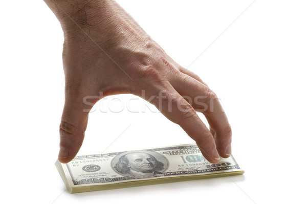 hand with 100 dollar bills Stock photo © leeavison