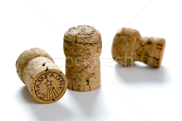 Stock photo: champagne corks