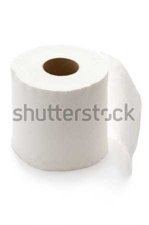 Сток-фото: катиться · белый · туалетная · бумага · изолированный · туалет