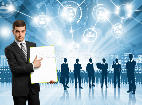 Business Man Employer Stock photo © leedsn