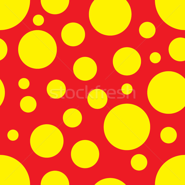 Vector Seamless Pattern with circle shapes Stock photo © leedsn