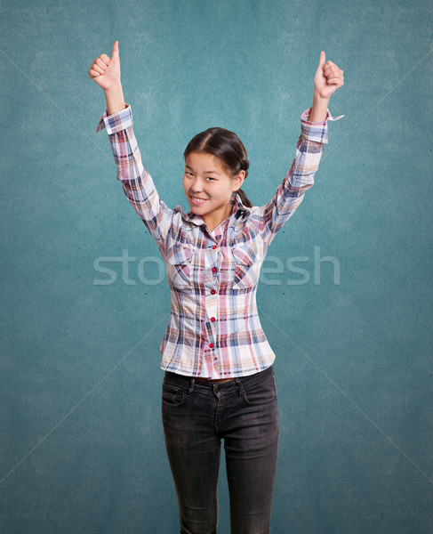Asian Girl With Well Done Stock photo © leedsn