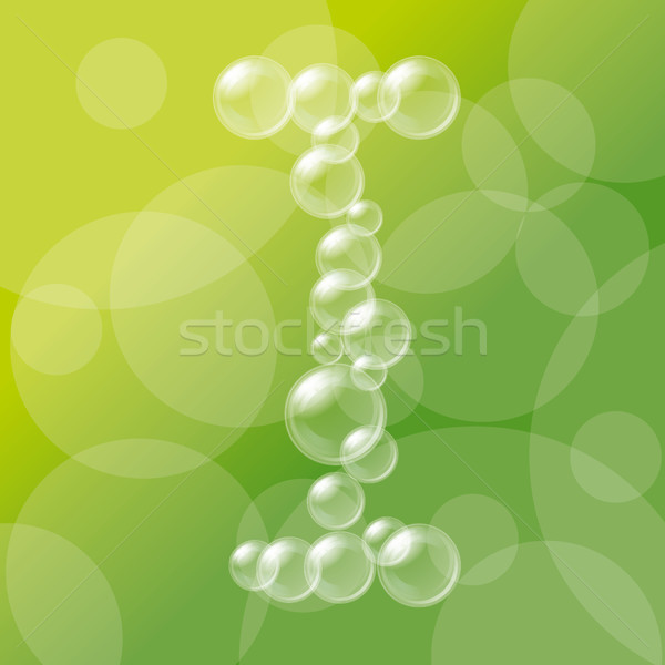 átlátszó buborékok ábécé vektor eps 10 Stock fotó © leedsn