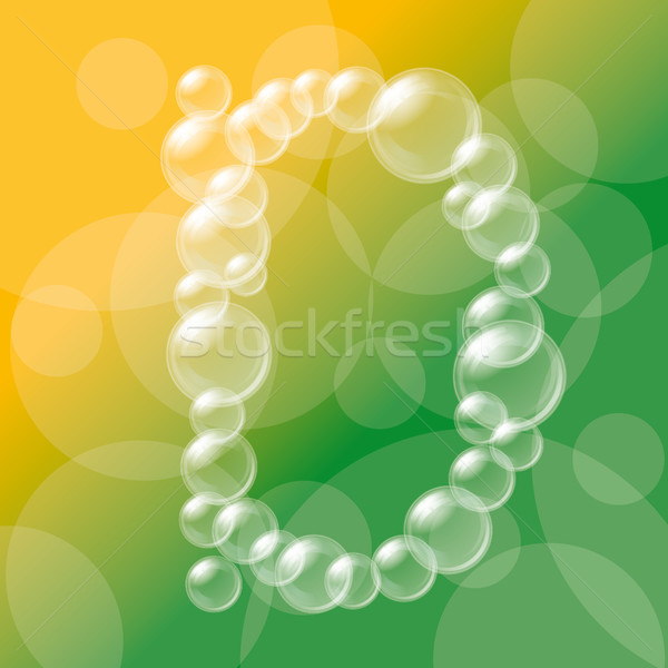 Transparent bulles alphabet vecteur eps 10 [[stock_photo]] © leedsn