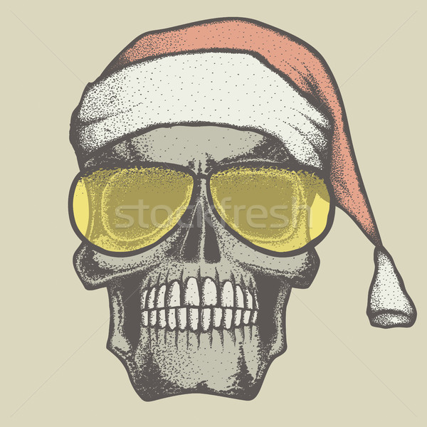 Vector skull illustration Stock photo © leedsn