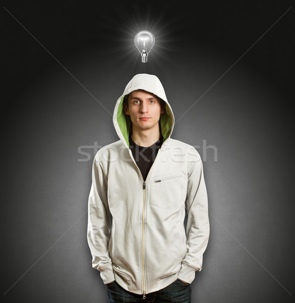 Idea Concept casual male Stock photo © leedsn